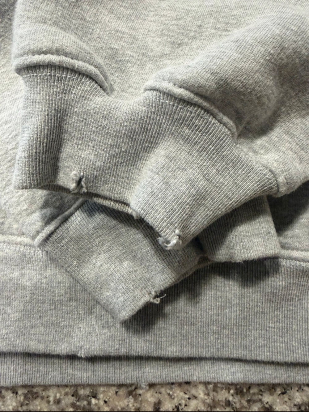 Lily & Lottie Essential Hoodie Size Small Light Gray Long Sleeves Heavyweight - Picture 7 of 12